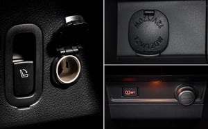 Drei 12-V-Anschlüsse