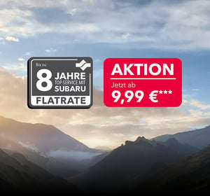 8 Jahre Flatrate Badge mit Aktionsbanner für BEV-Modelle