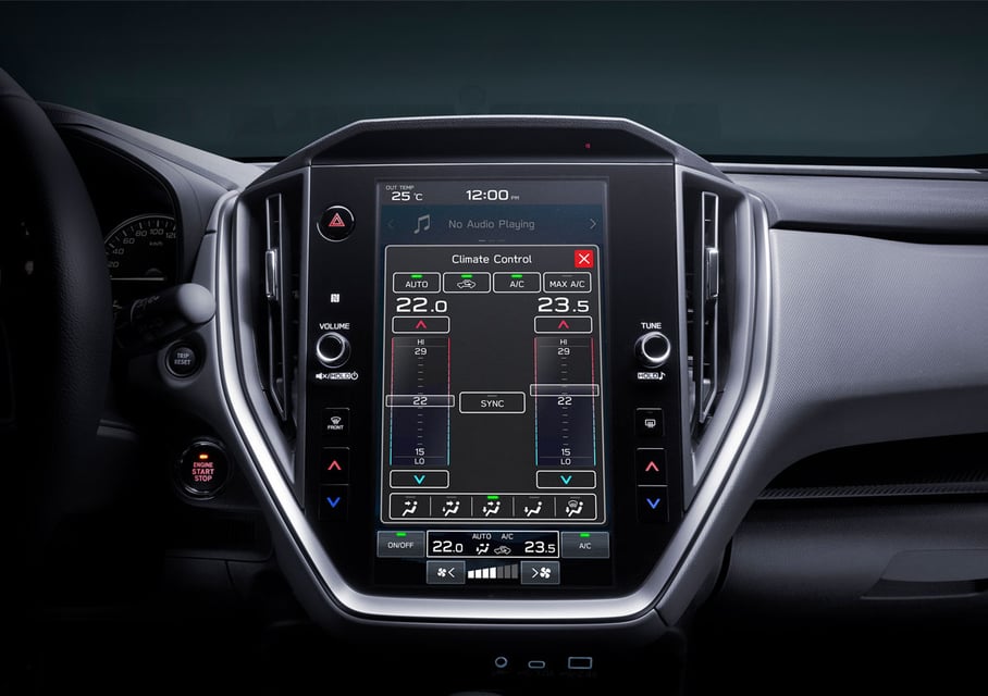 Subaru Crosstrek Zwei-Zonen-Klimaautomatik