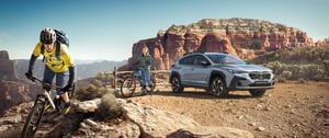 Subaru Crosstrek mit Mountainbiker