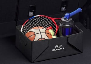 Aufbewahrungsbox in schwarz mit Subaru Logo