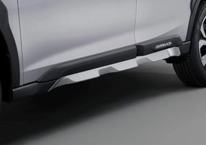 Outback Kunststoffseitenblendensatz in Aluminiumoptik